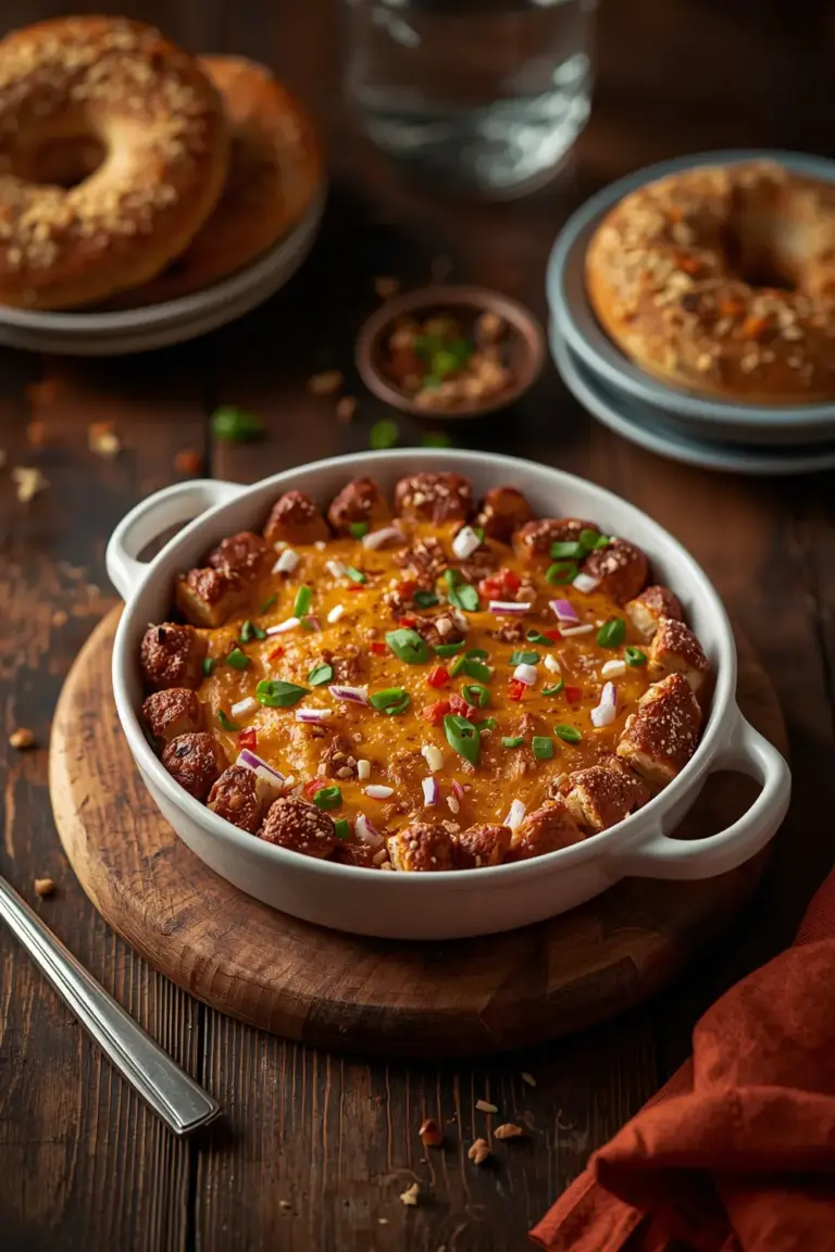 Close up photo of Everything Bagel Casserole