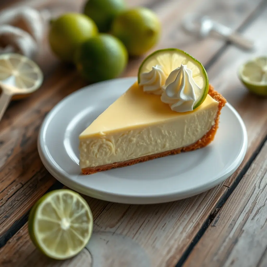 Close up photo of Key Lime Pie