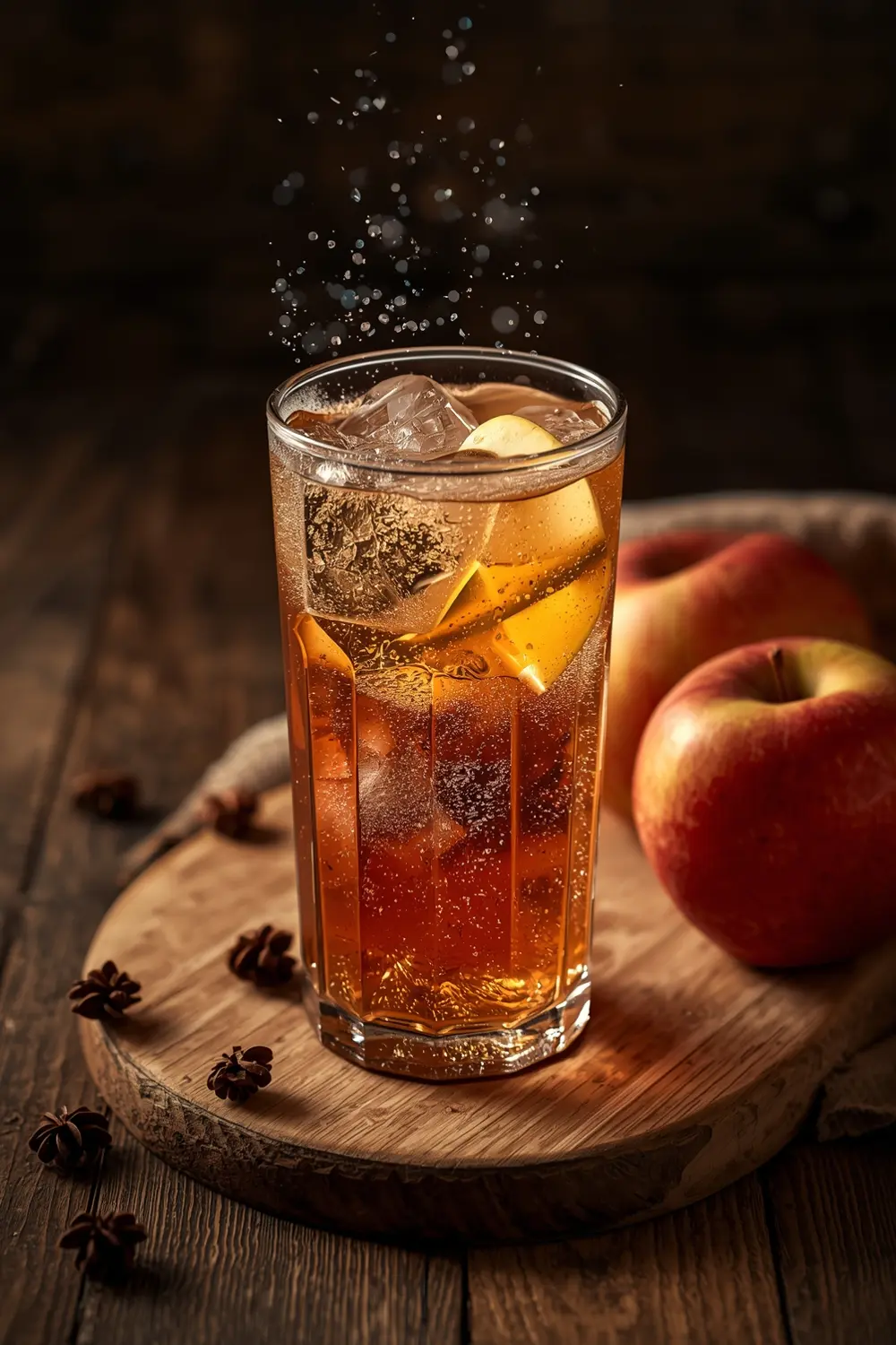 Close up photo of Sparkling Apple Cider